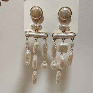 Elegant Faux Pearl Drop Earrings